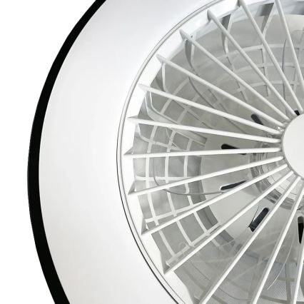 LED Prigušiva stropna svjetiljka s ventilatorom OPAL LED/48W/230V 3000-6500K + daljinski upravljač