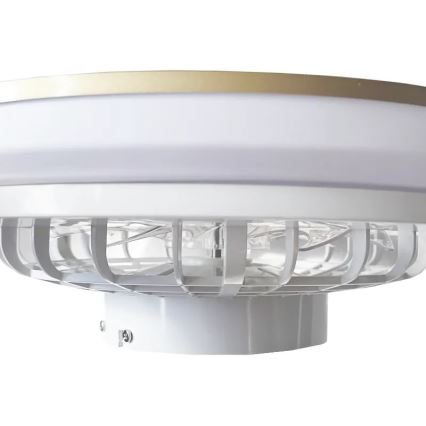 LED Prigušiva stropna svjetiljka s ventilatorom OPAL LED/48W/230V 3000-6500K + daljinski upravljač