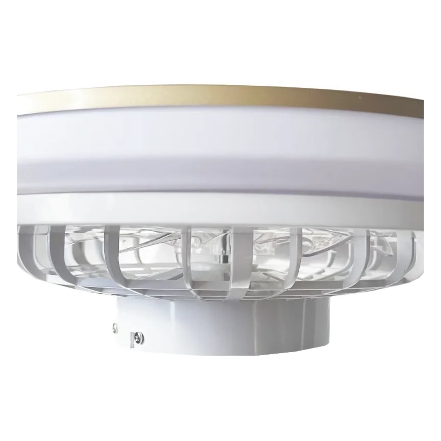 LED Prigušiva stropna svjetiljka s ventilatorom OPAL LED/48W/230V 3000-6500K + daljinski upravljač