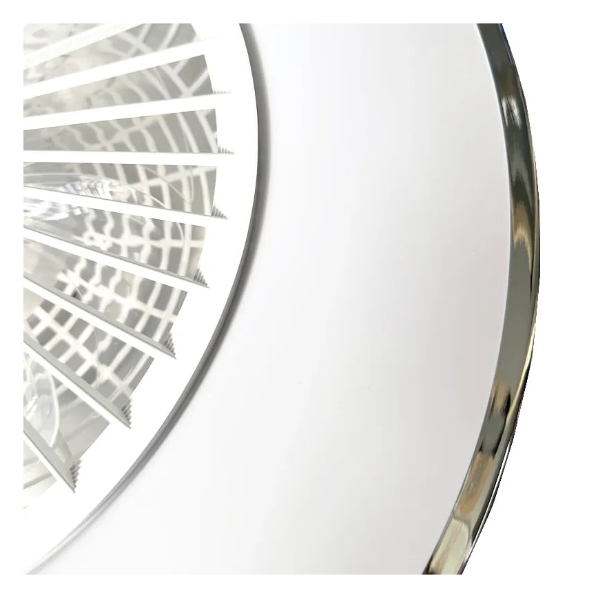 LED Prigušiva stropna svjetiljka s ventilatorom OPAL LED/72W/230V 3000-6500K + daljinski upravljač