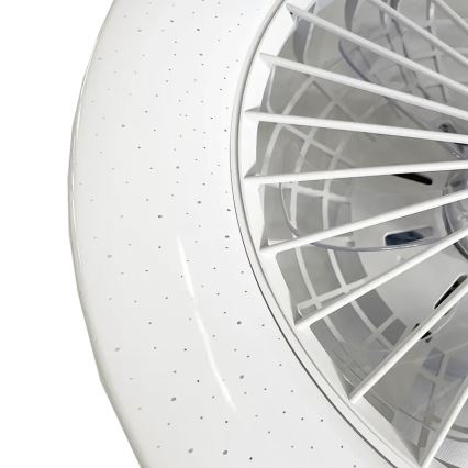 LED Prigušiva stropna svjetiljka s ventilatorom STAR LED/48W/230V 3000-6500K + daljinski upravljač