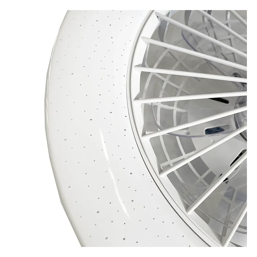 LED Prigušiva stropna svjetiljka s ventilatorom STAR LED/48W/230V 3000-6500K + daljinski upravljač