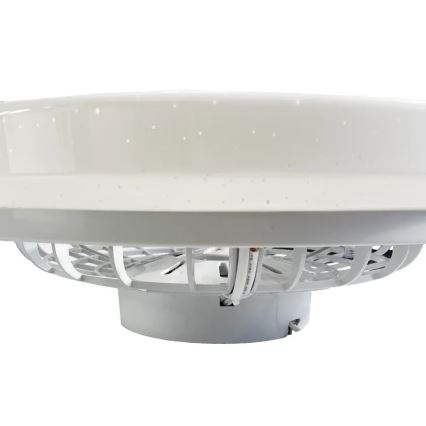 LED Prigušiva stropna svjetiljka s ventilatorom STAR LED/48W/230V 3000-6500K + daljinski upravljač