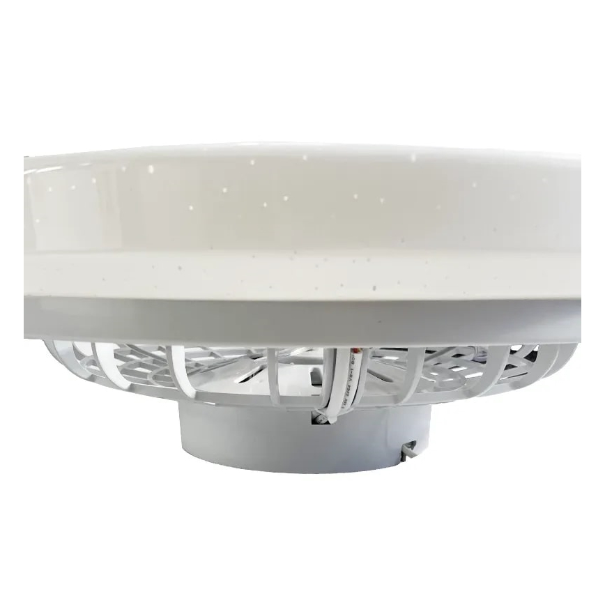 LED Prigušiva stropna svjetiljka s ventilatorom STAR LED/48W/230V 3000-6500K + daljinski upravljač