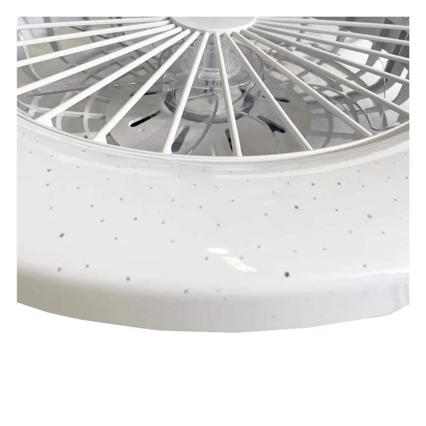 LED Prigušiva stropna svjetiljka s ventilatorom STAR LED/48W/230V 3000-6500K + daljinski upravljač
