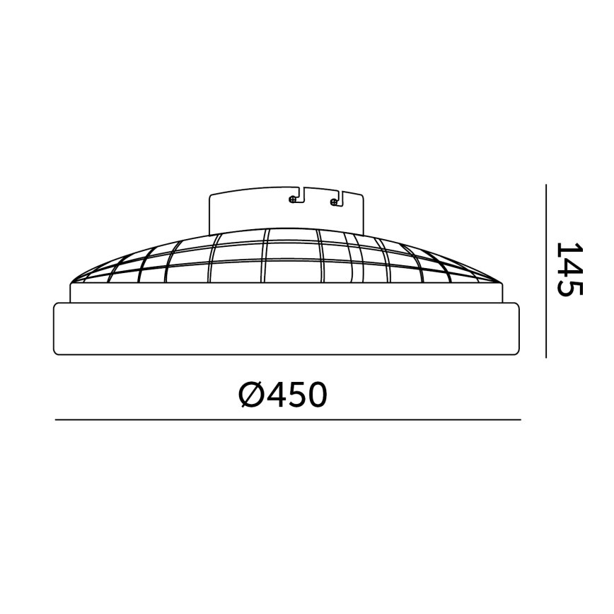 LED prigušivo stropno svjetlo s ventilatorom VENTELUX LED/24W/230V 3000/4000/6500K promjer 45 cm bijelo + daljinski upravljač
