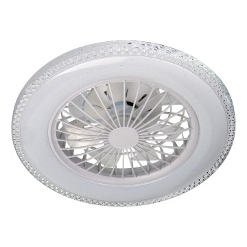 LED stropna svjetiljka s zatamnjenjem i ventilatorom EGYPT LED/48W/230V 3000-6500K bijela + daljinski upravljač