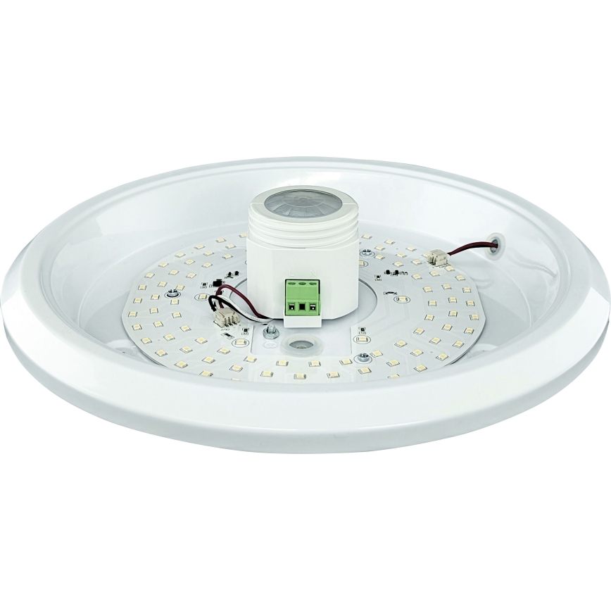 LED Stropna svjetiljka sa senzorom i modulom za slučaj nužde MANA LED/12W/230V 1500 mAh 4000K