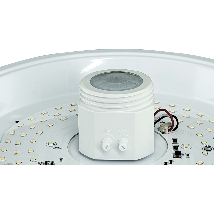 LED Stropna svjetiljka sa senzorom i modulom za slučaj nužde MANA LED/12W/230V 1500 mAh 4000K