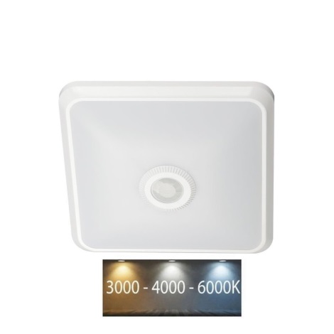 LED Stropna svjetiljka sa senzorom LED/12W/230V 3000/4000/6000K bijela