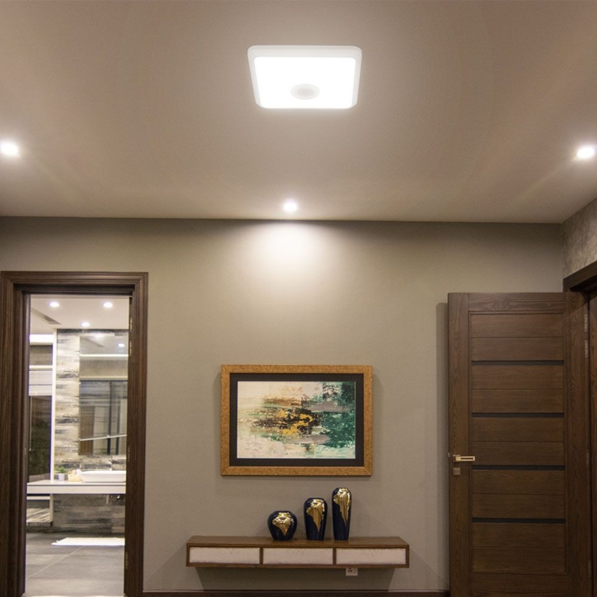 LED Stropna svjetiljka sa senzorom SAMSUNG CHIP LED/12W/230V 3000/4000/6000K bijela