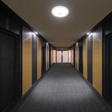 LED Stropna svjetiljka sa senzorom SAMSUNG CHIP LED/12W/230V 3000/4000/6000K pr. 29 cm bijela