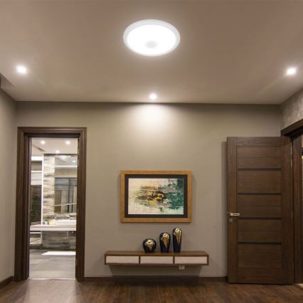 LED Stropna svjetiljka sa senzorom SAMSUNG CHIP LED/12W/230V 3000/4000/6000K pr. 29 cm bijela