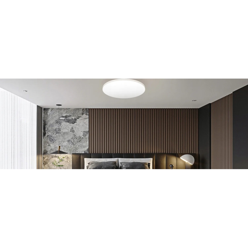 LED Stropna svjetiljka sa senzorom pohybu i soumraku LED/24W/230V 4000K pr. 32,5 cm bijela