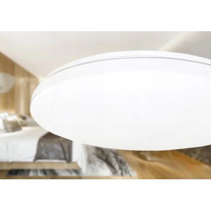 LED Stropna svjetiljka sa senzorom pohybu i soumraku LED/24W/230V 4000K pr. 32,5 cm bijela