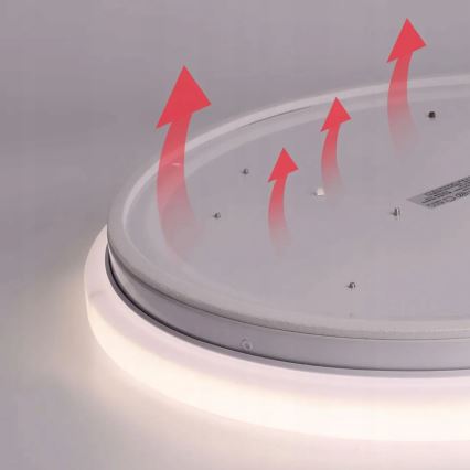 LED Stropna svjetiljka sa senzorom pohybu i soumraku LED/24W/230V 4000K pr. 32,5 cm bijela