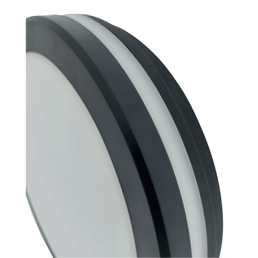 LED stropna svjetiljka s senzorom pokreta LED/20W/230V 3000/4000/6500K promjer 230 cm IP54 antracitna