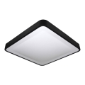 LED Stropna svjetiljka sa senzorom WILTON LED/24W/230V 37,5x37,5 cm crna