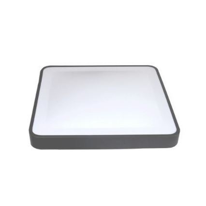 LED stropno svjetlo s detektorom pokreta i sumraka WILTON LED/24W/230V 4000K 33x33 cm antracit