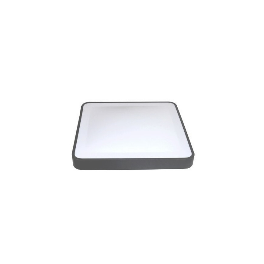 LED stropno svjetlo s detektorom pokreta i sumraka WILTON LED/24W/230V 4000K 33x33 cm antracit