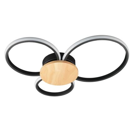 LED stropna svjetiljka SABINA LED/38W/230V kaučukovo drvo