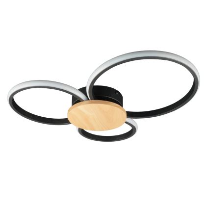 LED stropna svjetiljka SABINA LED/38W/230V kaučukovo drvo