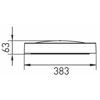 LED Stropna svjetiljka SAMER LED/24W/230V 4000K