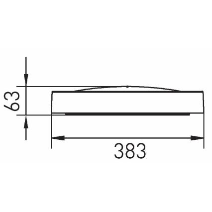 LED Stropna svjetiljka SAMER LED/24W/230V 4000K