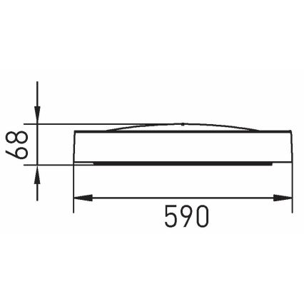 LED Stropna svjetiljka SAMER LED/40W/230V 4000K