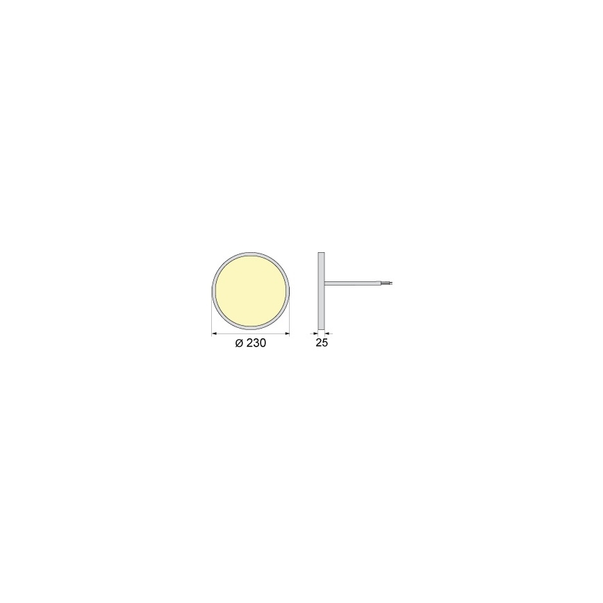LED stropna svjetiljka SIMEN LED/18W/230V 4000K IP40 Ø 23 cm bijela UGR19