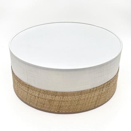 LED stropna svjetiljka SIRJA BOHO LED/20W/230V 4000K Ø 35 cm bež/bijela