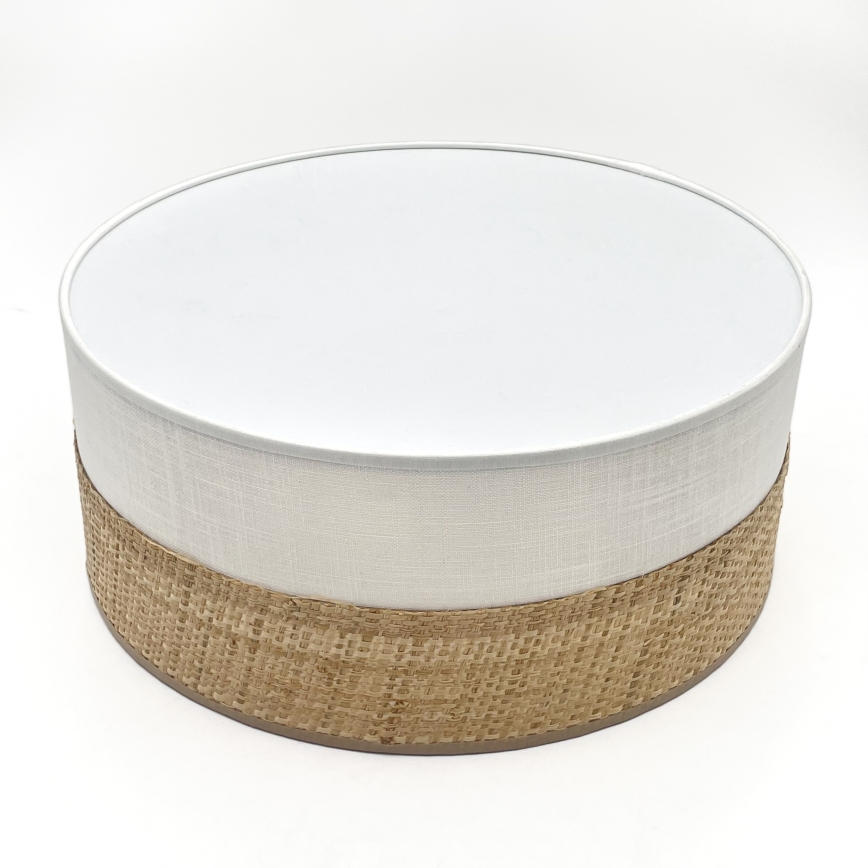 LED stropna svjetiljka SIRJA BOHO LED/20W/230V 4000K Ø 35 cm bež/bijela