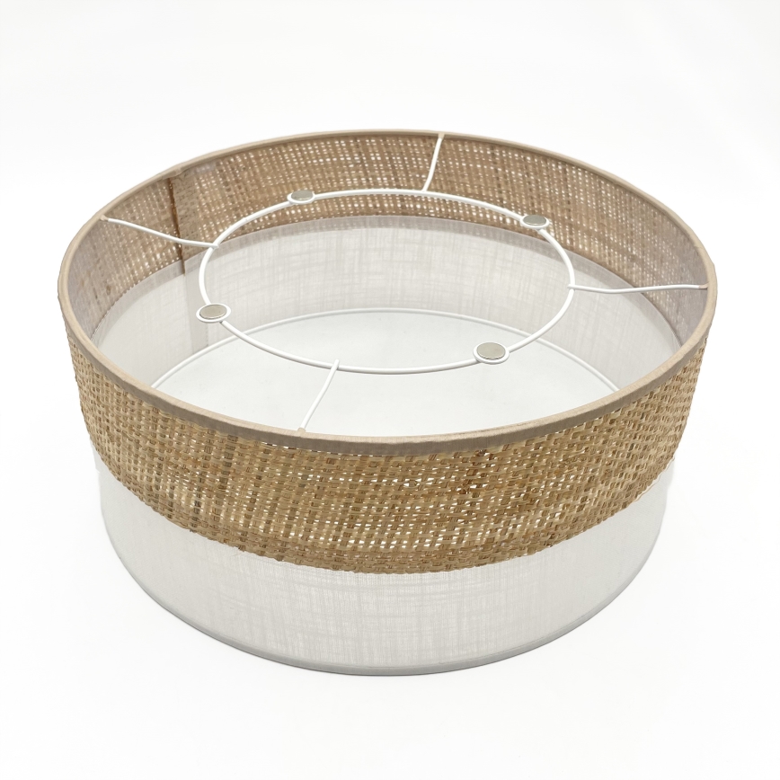 LED stropna svjetiljka SIRJA BOHO LED/20W/230V 4000K Ø 35 cm bež/bijela