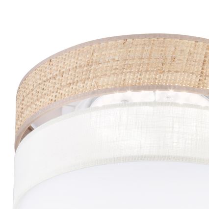 LED stropna svjetiljka SIRJA BOHO LED/20W/230V 4000K Ø 35 cm bež/krem