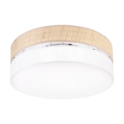 LED stropna svjetiljka SIRJA BOHO LED/36W/230V 4000K Ø 45 cm bež/bijela