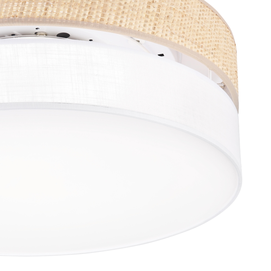 LED stropna svjetiljka SIRJA BOHO LED/36W/230V 4000K Ø 45 cm bež/bijela