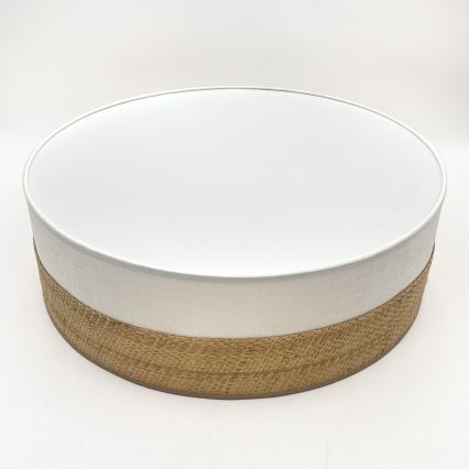 LED Stropna svjetiljka SIRJA BOHO LED/36W/230V 4000K pr. 45 cm bež/bijela