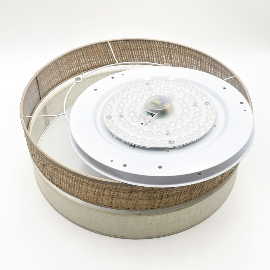 LED stropno svjetlo SIRJA BOHO LED/36W/230V 4000K Ø 45 cm bež/krem