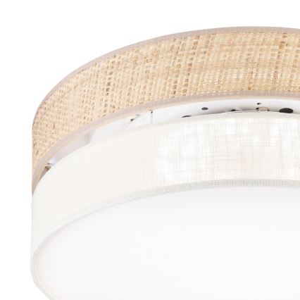 LED stropno svjetlo SIRJA BOHO LED/36W/230V 4000K Ø 45 cm bež/krem
