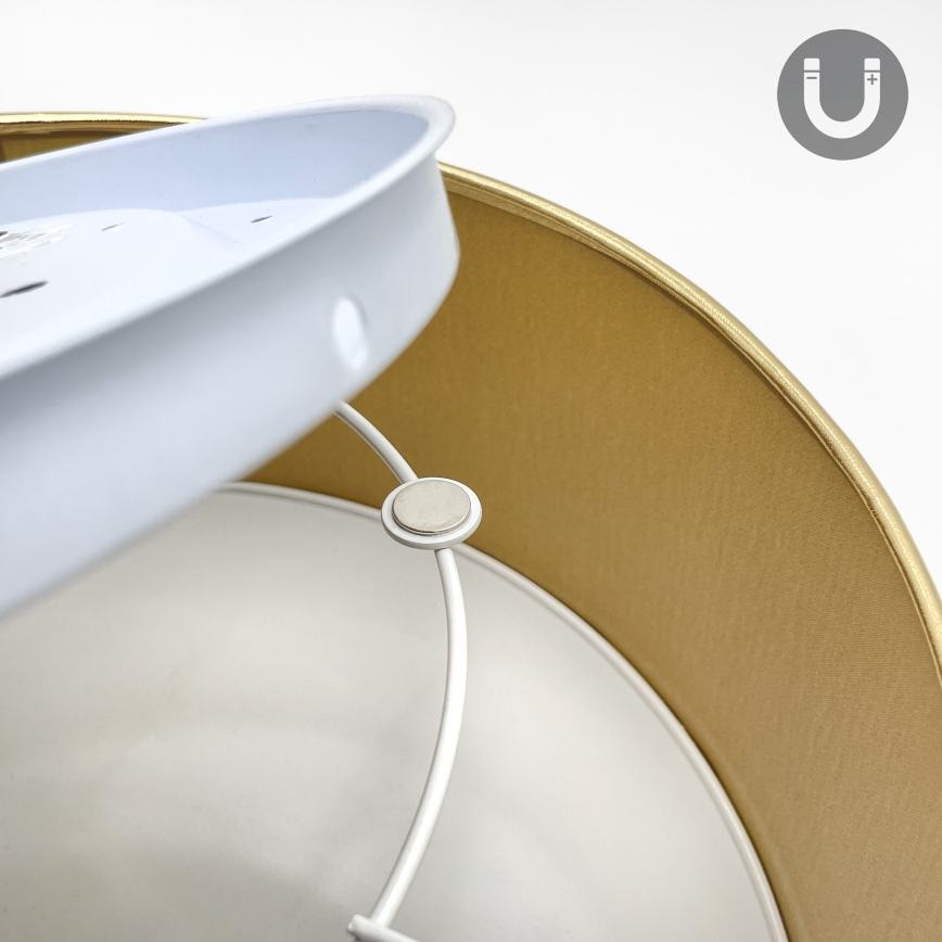 LED stropna svjetiljka SIRJA LED/20W/230V 4000K Ø 35 cm smeđa/zlatna