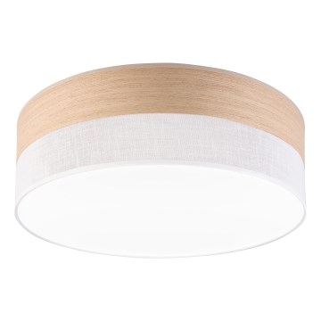 LED Stropna svjetiljka SIRJA WOOD LED/36W/230V pr. 45 cm bijela/hrast