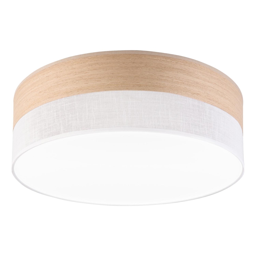 LED Stropna svjetiljka SIRJA WOOD LED/36W/230V pr. 45 cm bijela/hrast