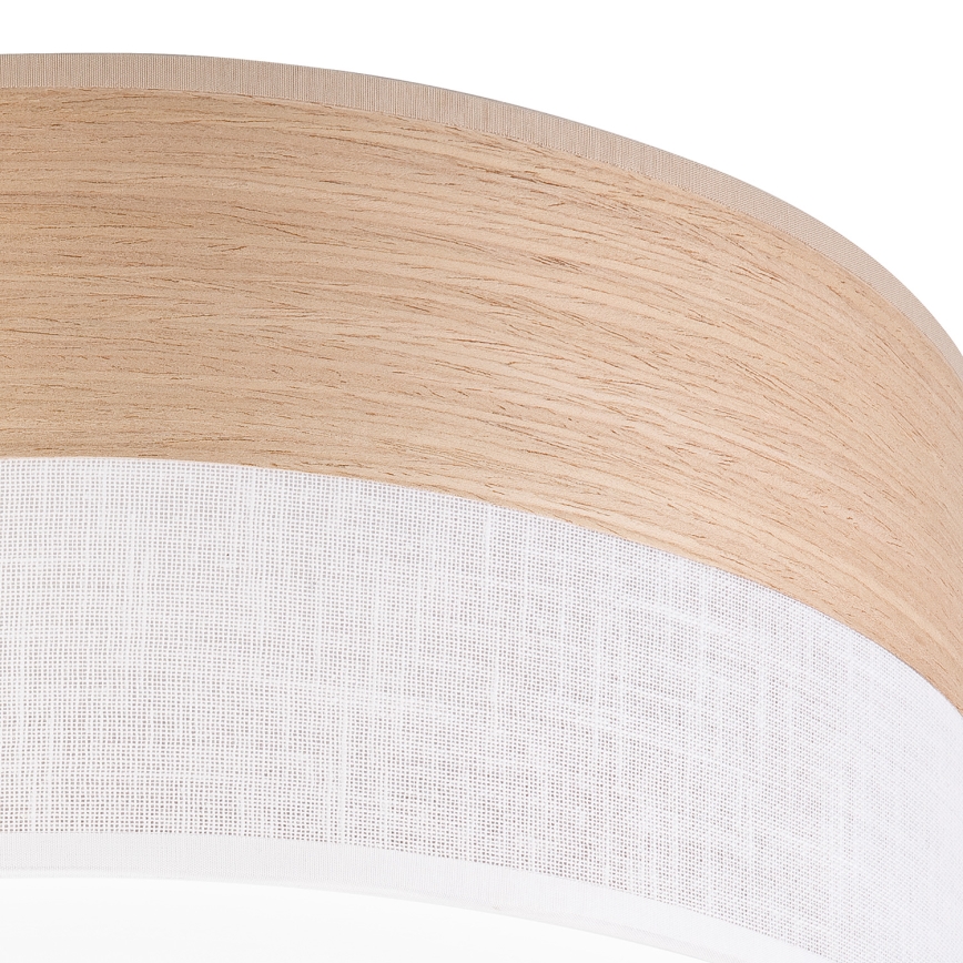 LED Stropna svjetiljka SIRJA WOOD LED/36W/230V pr. 45 cm bijela/hrast