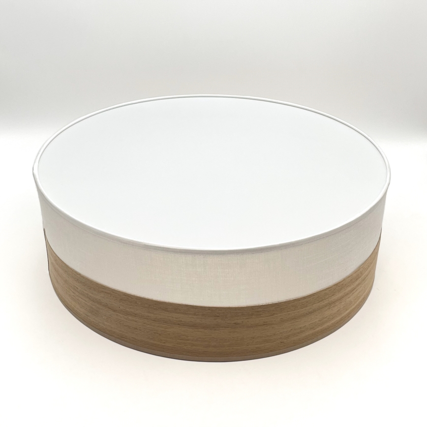 LED Stropna svjetiljka SIRJA WOOD LED/36W/230V pr. 45 cm bijela/hrast