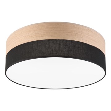 LED Stropna svjetiljka SIRJA WOOD LED/36W/230V pr. 45 cm crna/hrast