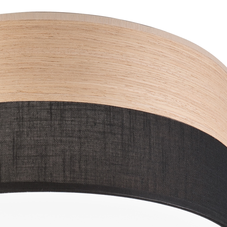 LED Stropna svjetiljka SIRJA WOOD LED/36W/230V pr. 45 cm crna/hrast
