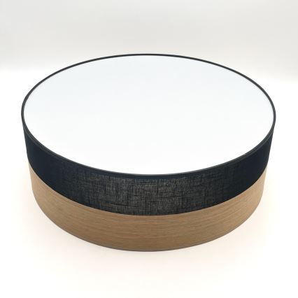LED Stropna svjetiljka SIRJA WOOD LED/36W/230V pr. 45 cm crna/hrast