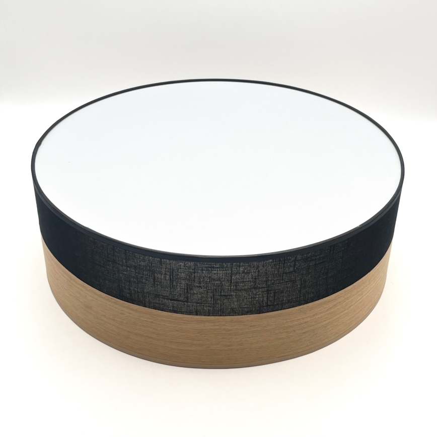 LED Stropna svjetiljka SIRJA WOOD LED/36W/230V pr. 45 cm crna/hrast