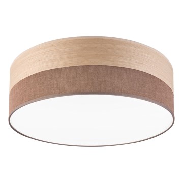 LED Stropna svjetiljka SIRJA WOOD LED/36W/230V pr. 45 cm smeđa/hrast