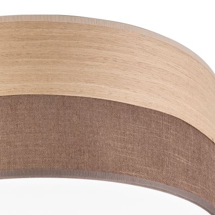 LED Stropna svjetiljka SIRJA WOOD LED/36W/230V pr. 45 cm smeđa/hrast